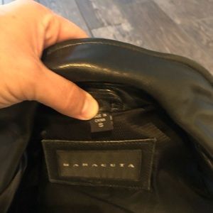 Baracuta black leather men’s jacket. Size small